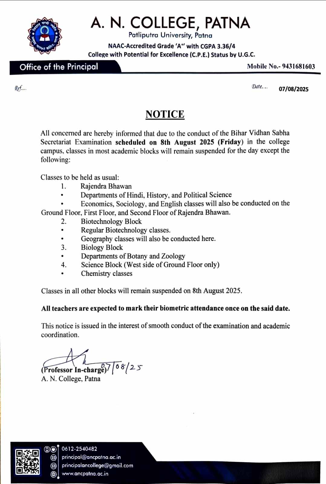 Notice